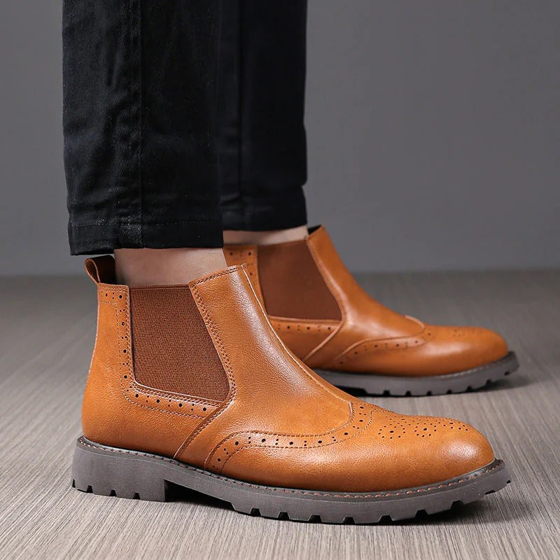 Stanislas™ | Brogue avec Semelle en Caoutchouc