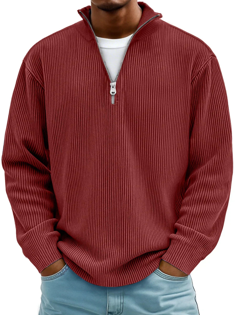 Valmorin™ | Pull à mi-zip en tissu premium