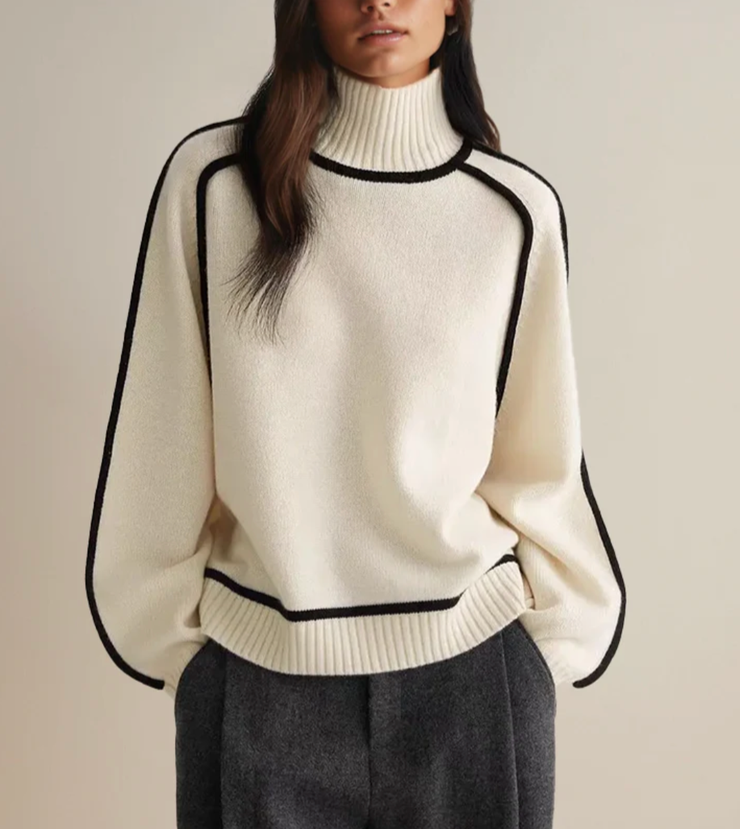 Solange™ | Pull Col Roulé Essential