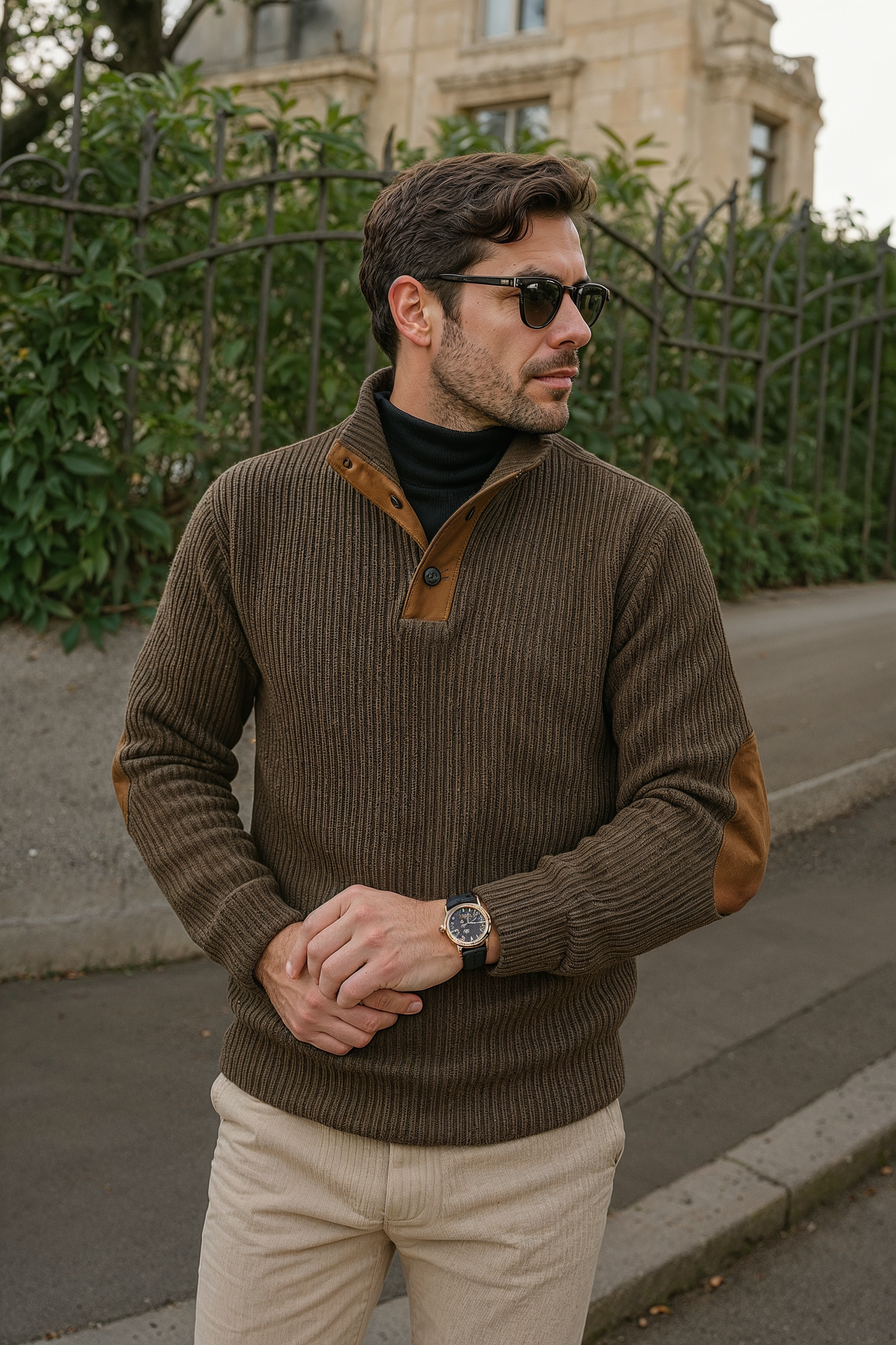 Nilo™ | Pull Élégant en Laine Old Money Fit