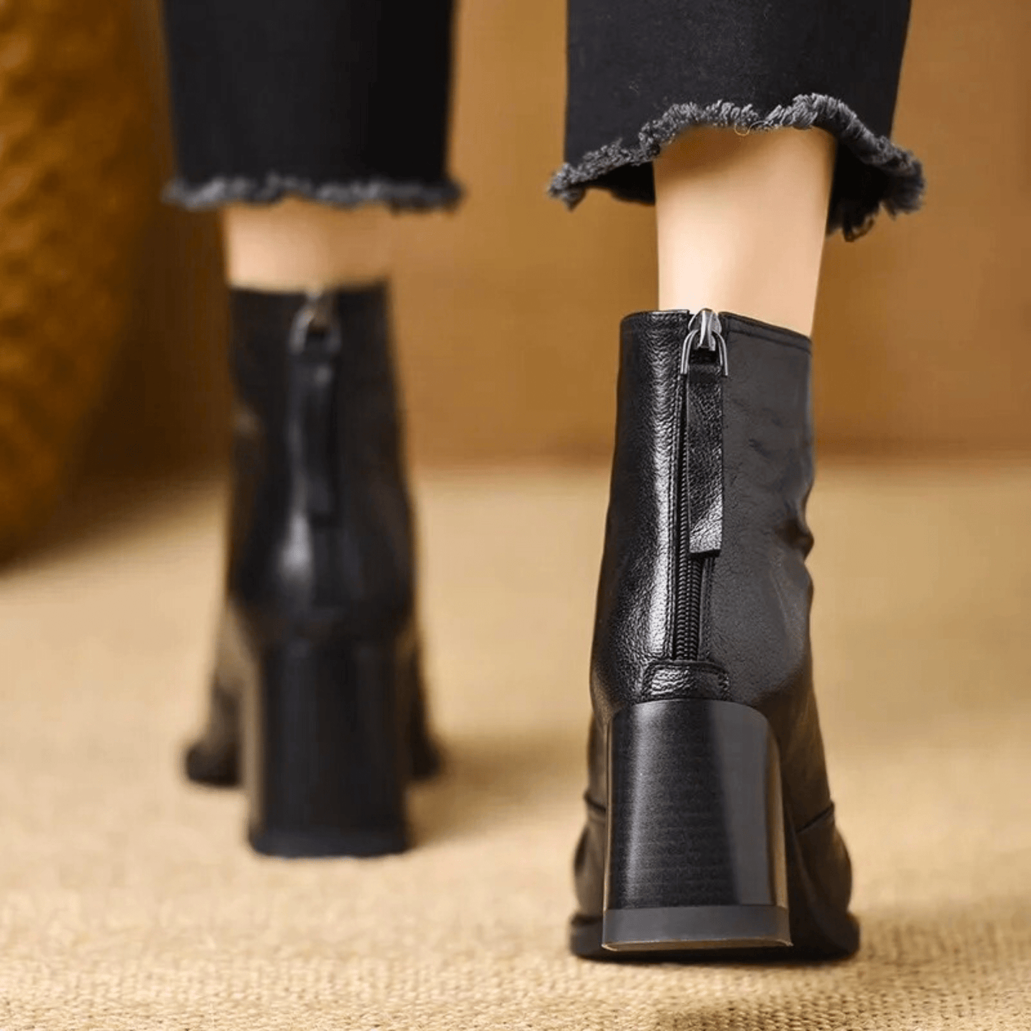 Claudia™ | Bottines de Luxe à Talon Moyen