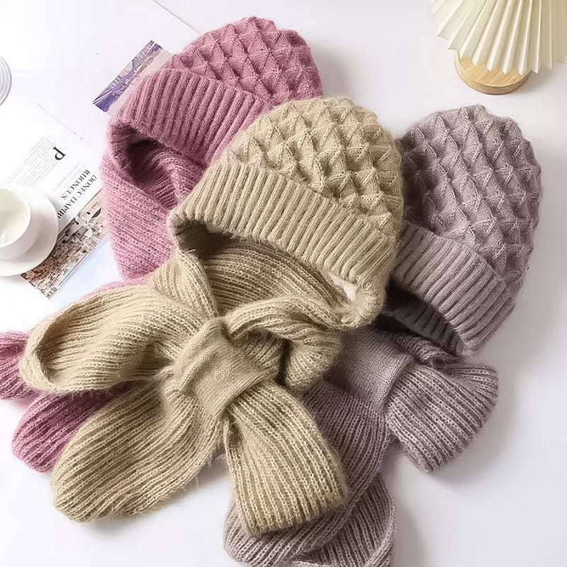 Armel™ | Bonnet et écharpe coupe-vent doublés en polaire