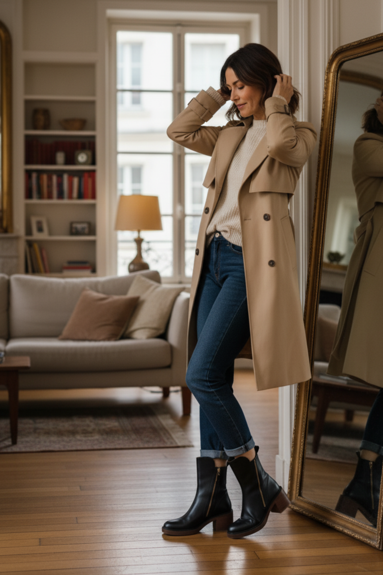 Valorine™ | Botte en cuir noire, élégante et intemporelle