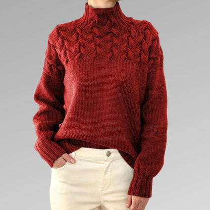 Victoire™ | Pull Maille Torsadée Élégante