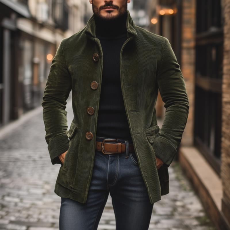 Maxence™ | Veste en Velours Côtelé Décontractée