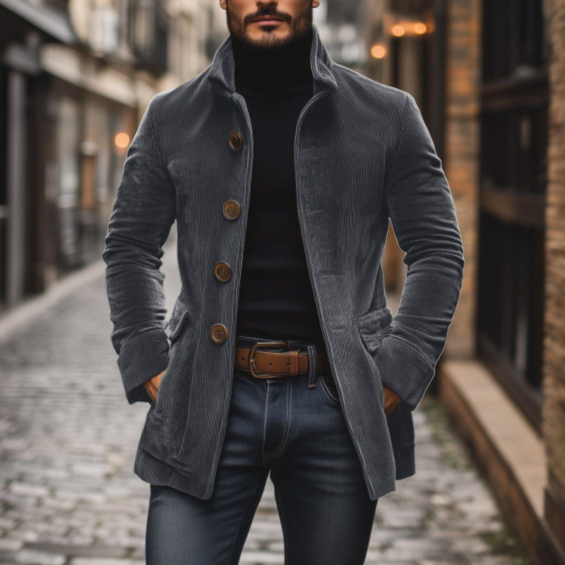Maxence™ | Veste en Velours Côtelé Décontractée