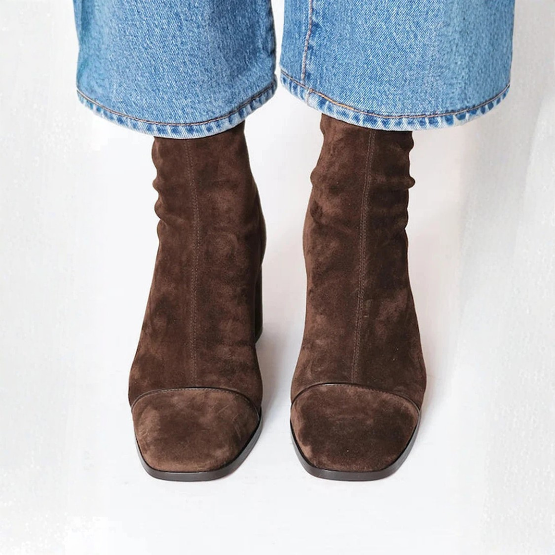 Isa™ | Bottines Élégantes à Talons Carrés