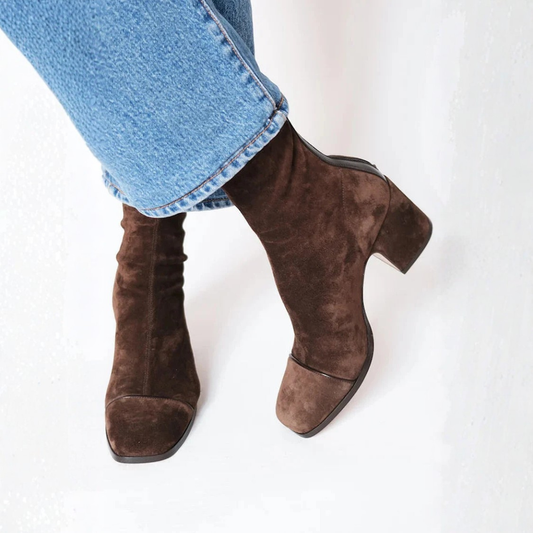 Isa™ | Bottines Élégantes à Talons Carrés