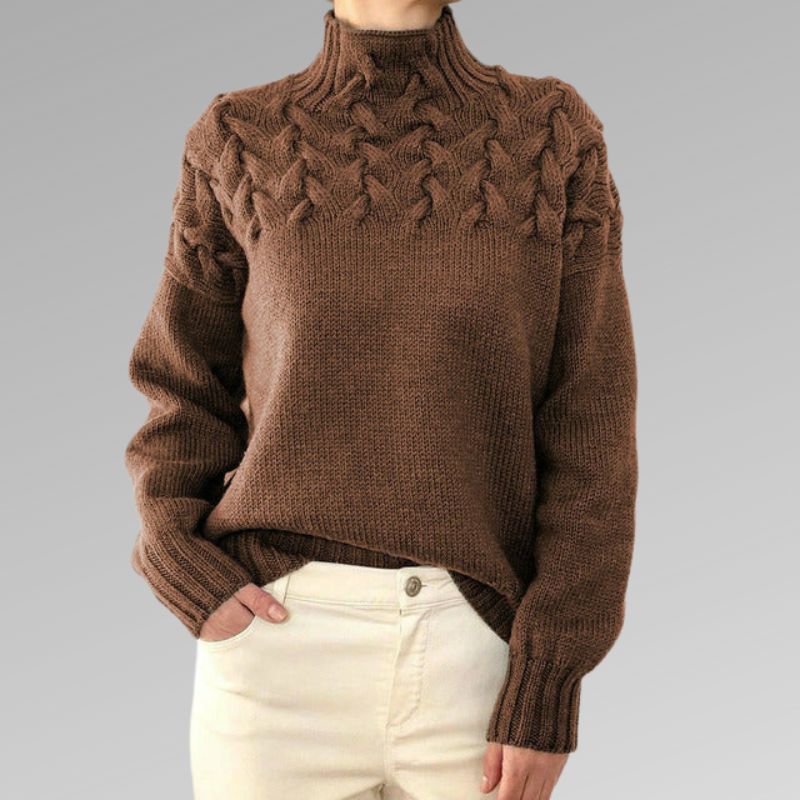 Victoire™ | Pull Maille Torsadée Élégante