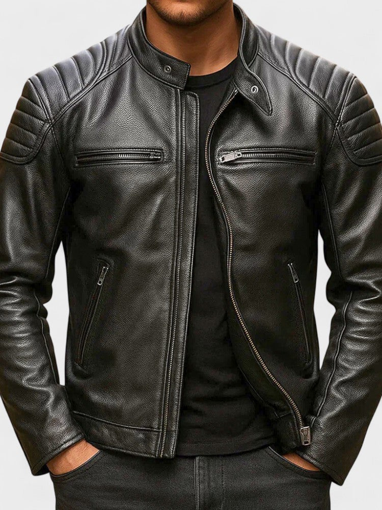 Troels™ | Veste en cuir vintage pour homme