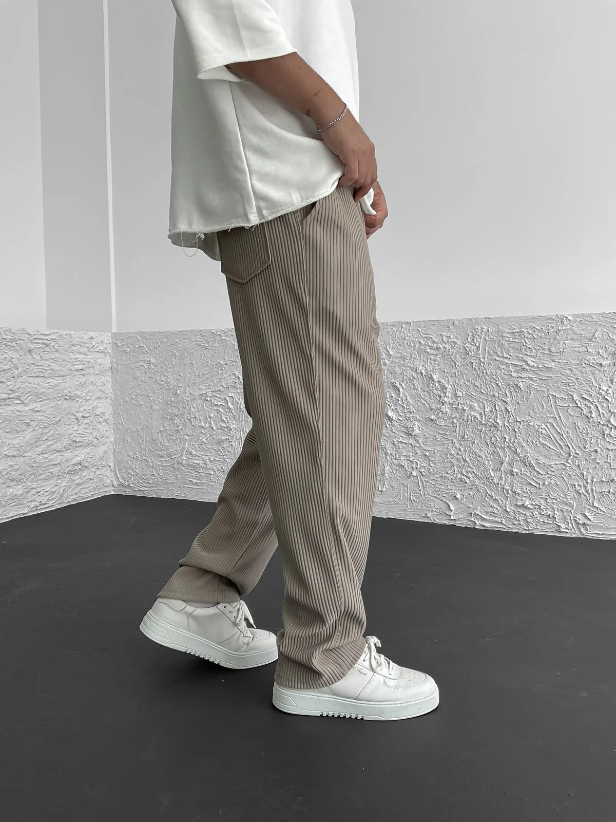 Sami™ | Pantalon confortable côtelé en spandex