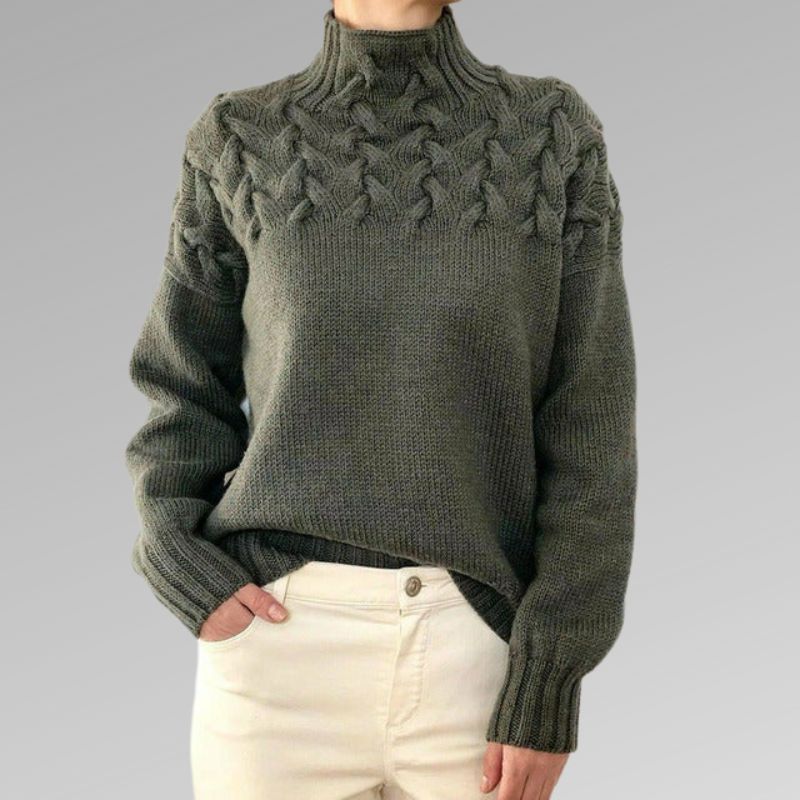 Victoire™ | Pull Maille Torsadée Élégante