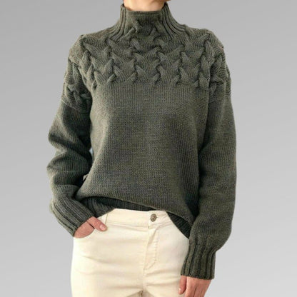 Victoire™ | Pull Maille Torsadée Élégante