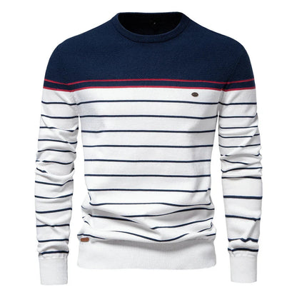 Gideon™ | Pull Rayé Marin