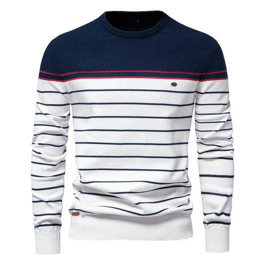 Gideon™ | Pull Rayé Marin