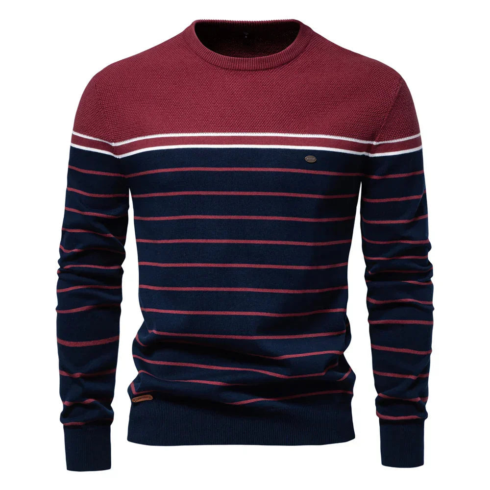 Gideon™ | Pull Rayé Marin