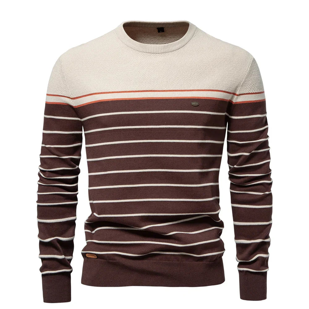 Gideon™ | Pull Rayé Marin