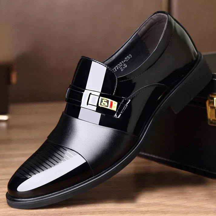 Ugo™ | Chaussures Homme en Cuir Verni de Luxe