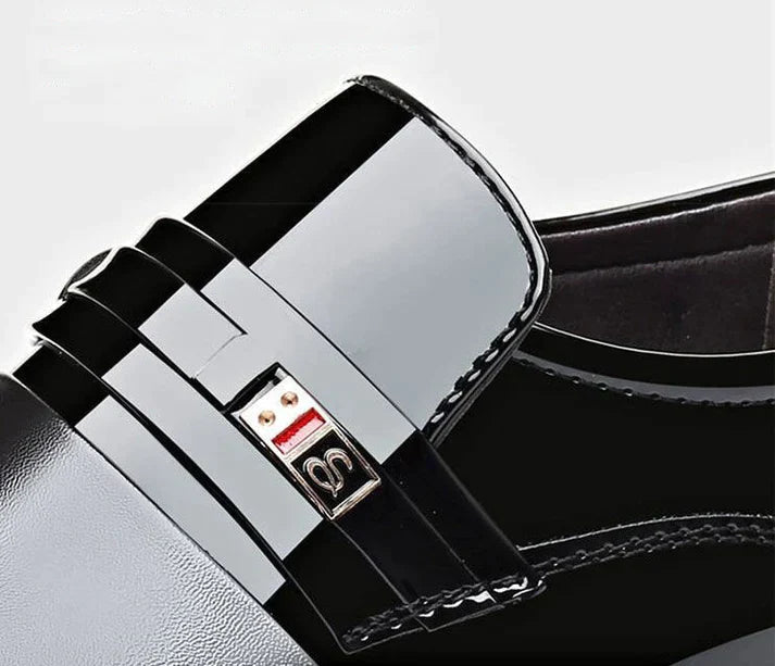 Ugo™ | Chaussures Homme en Cuir Verni de Luxe