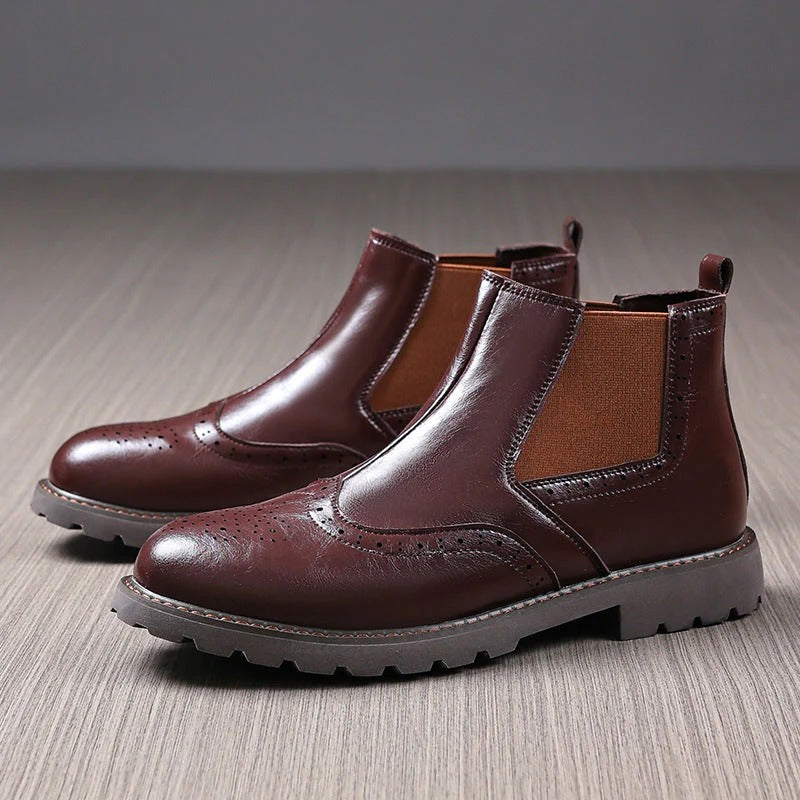 Stanislas™ | Brogue avec Semelle en Caoutchouc