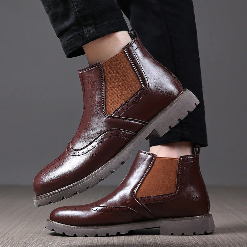 Stanislas™ | Brogue avec Semelle en Caoutchouc