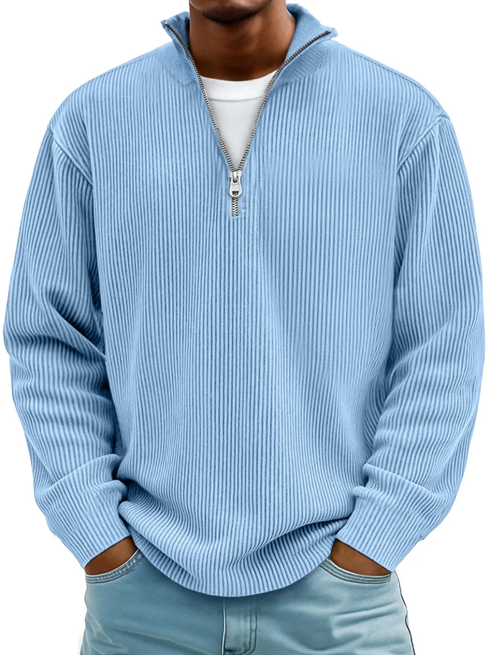 Valmorin™ | Pull à mi-zip en tissu premium