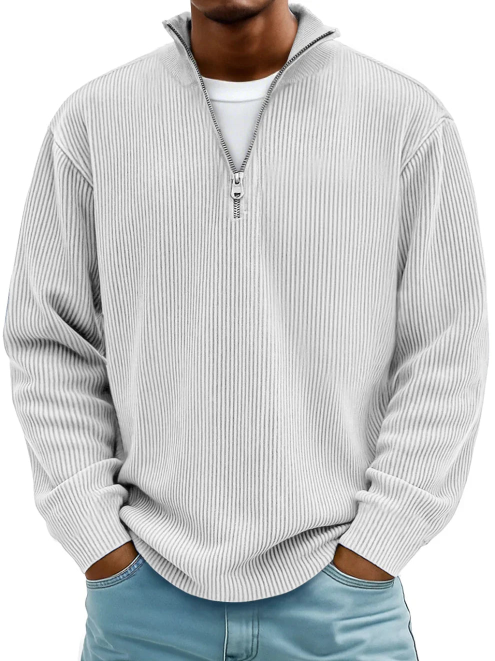 Valmorin™ | Pull à mi-zip en tissu premium