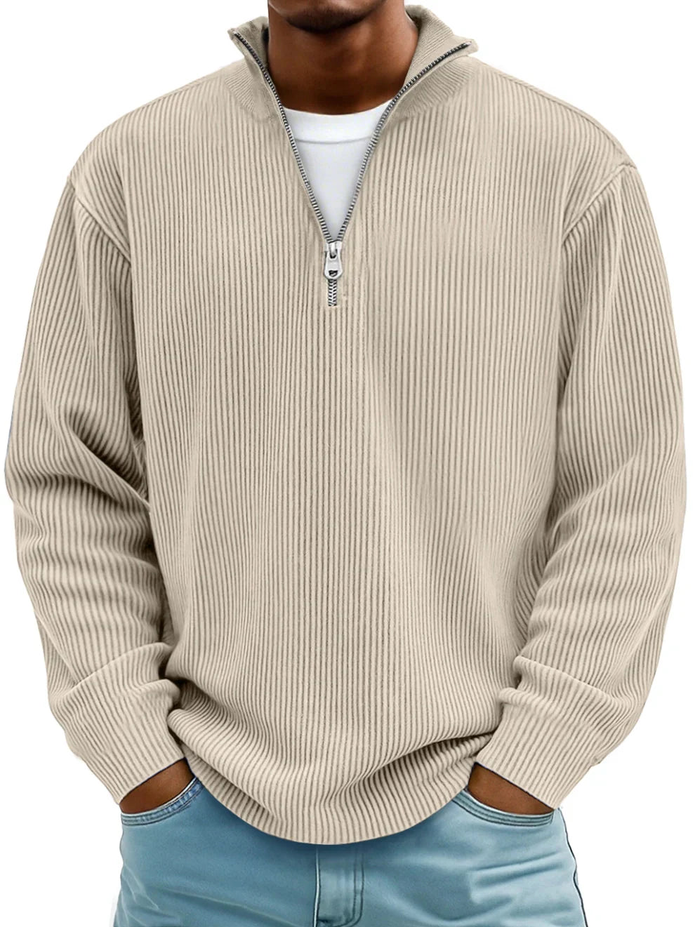 Valmorin™ | Pull à mi-zip en tissu premium
