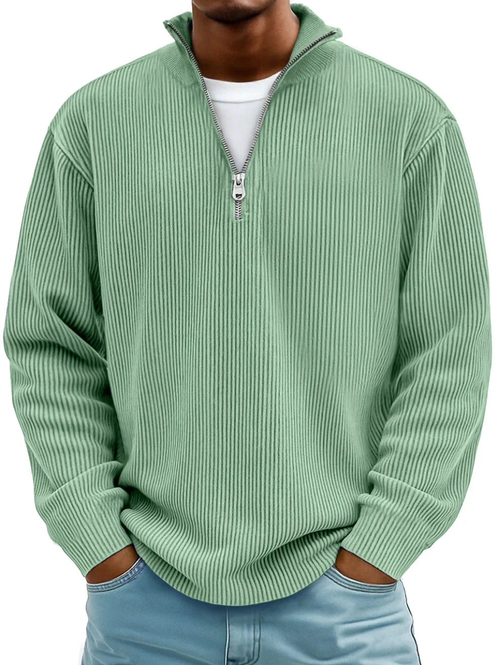 Valmorin™ | Pull à mi-zip en tissu premium
