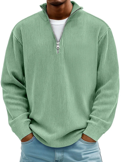 Valmorin™ | Pull à mi-zip en tissu premium