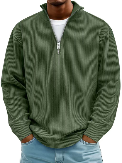 Valmorin™ | Pull à mi-zip en tissu premium