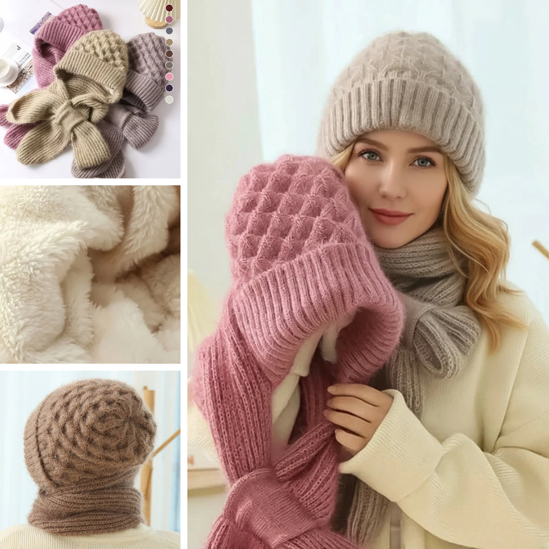 Armel™ | Bonnet et écharpe coupe-vent doublés en polaire