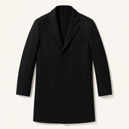 Dorchester™ | Manteau d’Hiver en Laine Gris Luxe