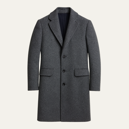 Dorchester™ | Manteau d’Hiver en Laine Gris Luxe