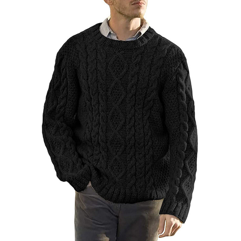 Ezra™ | Pull Élégant Ample en Laine Torsadée