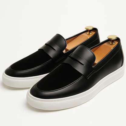 Hippolyte™ | Mocassins Homme en Daim Noir