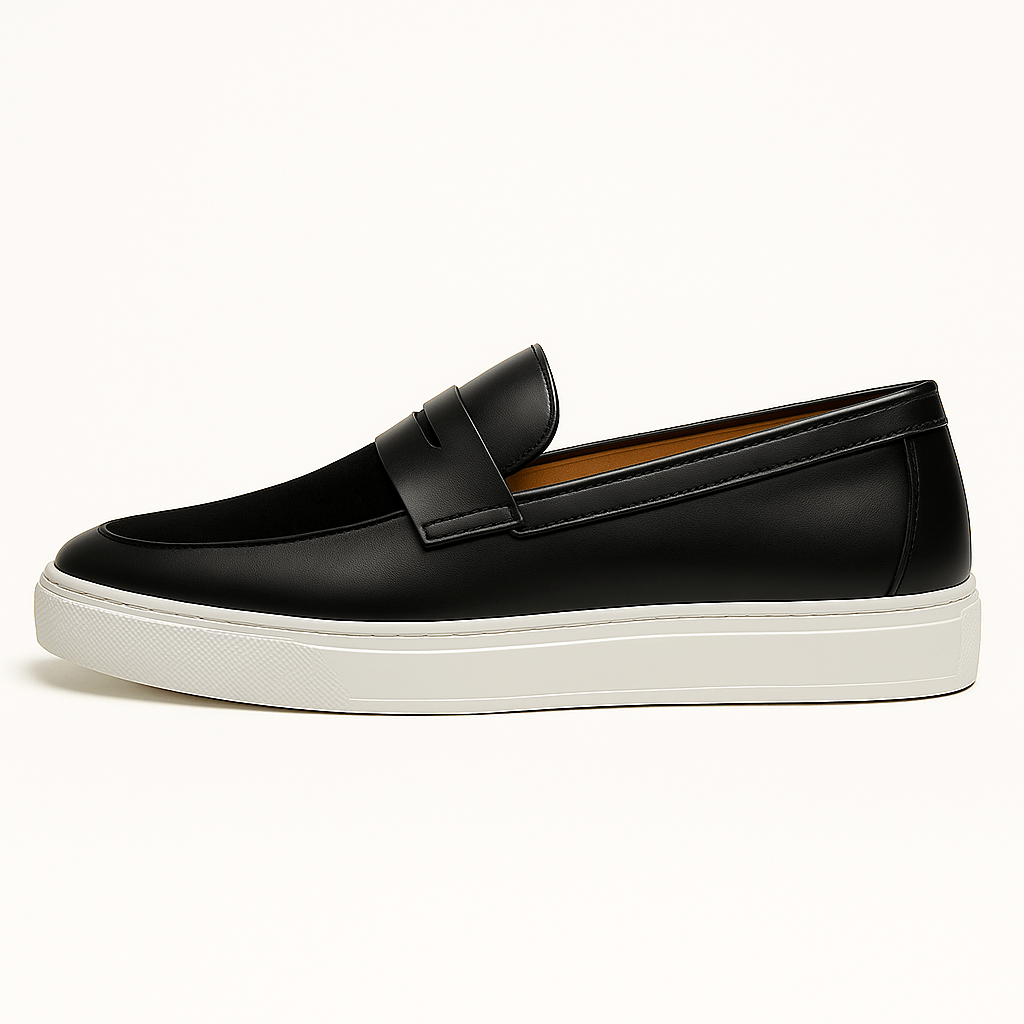 Hippolyte™ | Mocassins Homme en Daim Noir