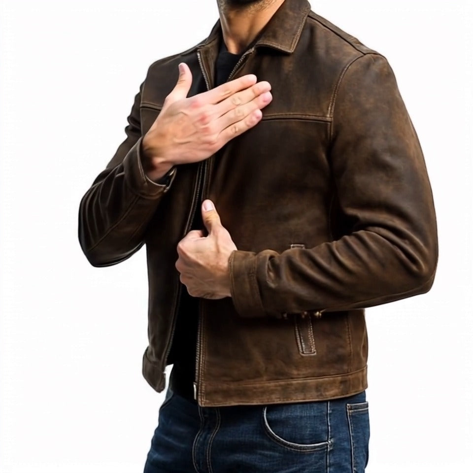 Thibault™ | Veste en Cuir