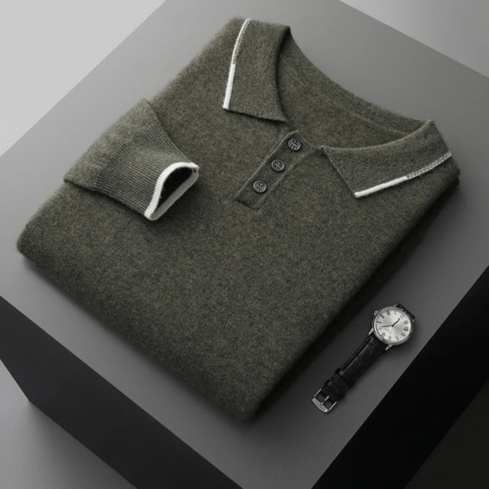 Basilio™ | Polo Élégant en Cachemire