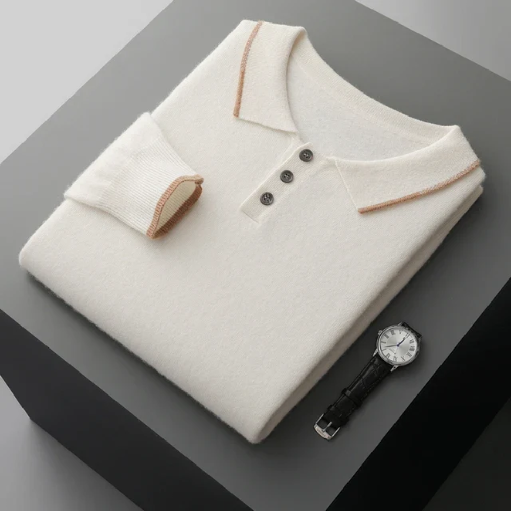 Basilio™ | Polo Élégant en Cachemire