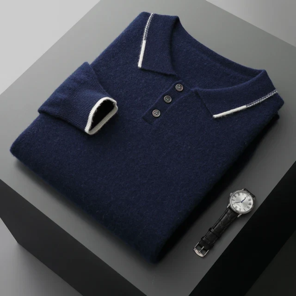 Basilio™ | Polo Élégant en Cachemire