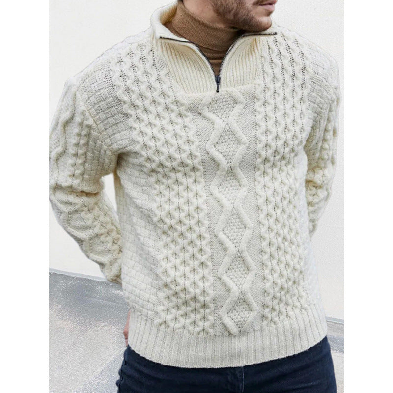 Orvian™ | Pull Élégant en Maille à Demi-Zip