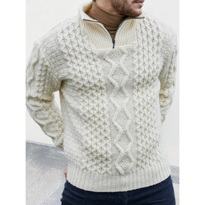 Orvian™ | Pull Élégant en Maille à Demi-Zip