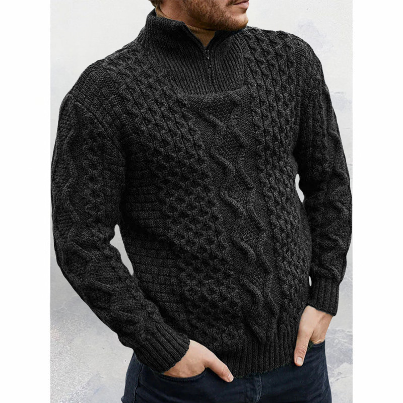 Orvian™ | Pull Élégant en Maille à Demi-Zip