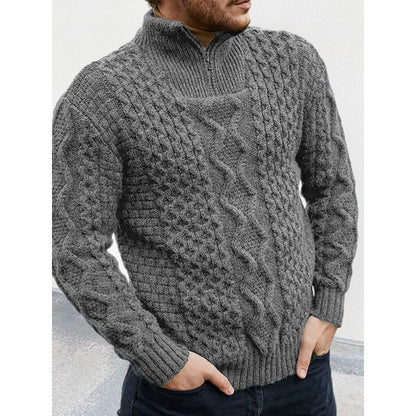 Orvian™ | Pull Élégant en Maille à Demi-Zip