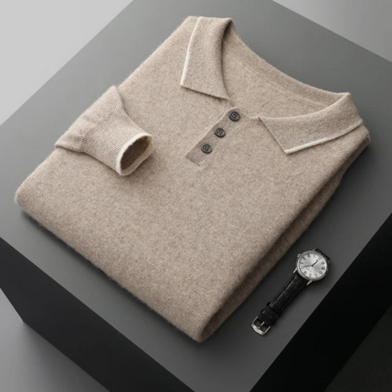 Basilio™ | Polo Élégant en Cachemire