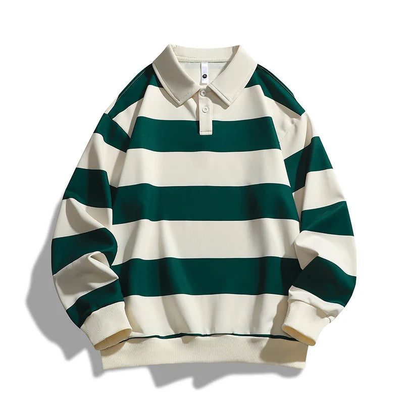 Cassian™ | Polo en Laine Old Money à Rayures