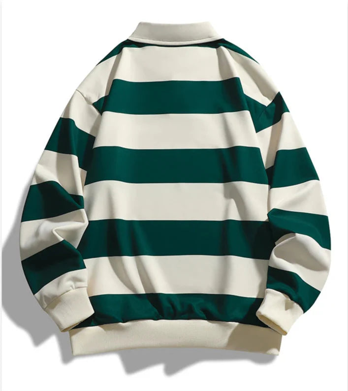 Cassian™ | Polo en Laine Old Money à Rayures