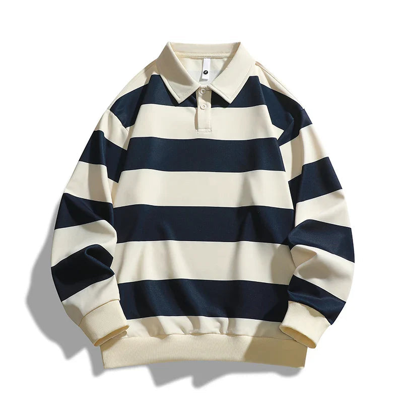 Cassian™ | Polo en Laine Old Money à Rayures