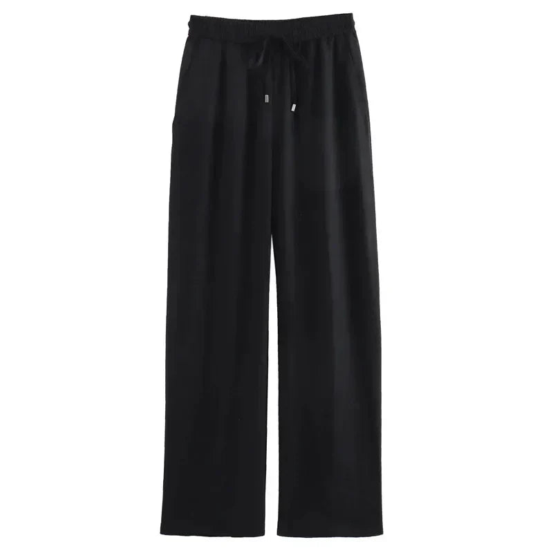 Alizée™ | Pantalon Confortable Taille Haute en Tissu Doux